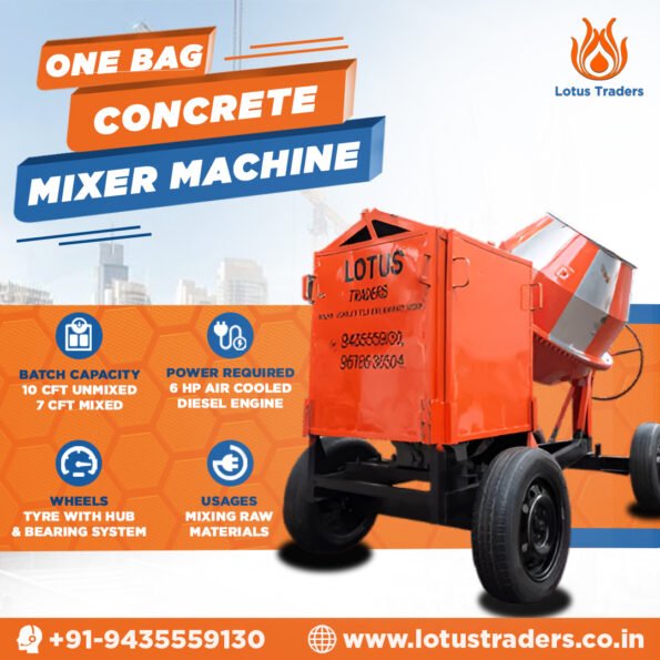 One bag concrete mixer machine